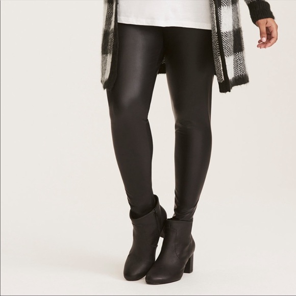 torrid Pants - Torrid Faux Leather Leggings in Black SOLD OUT